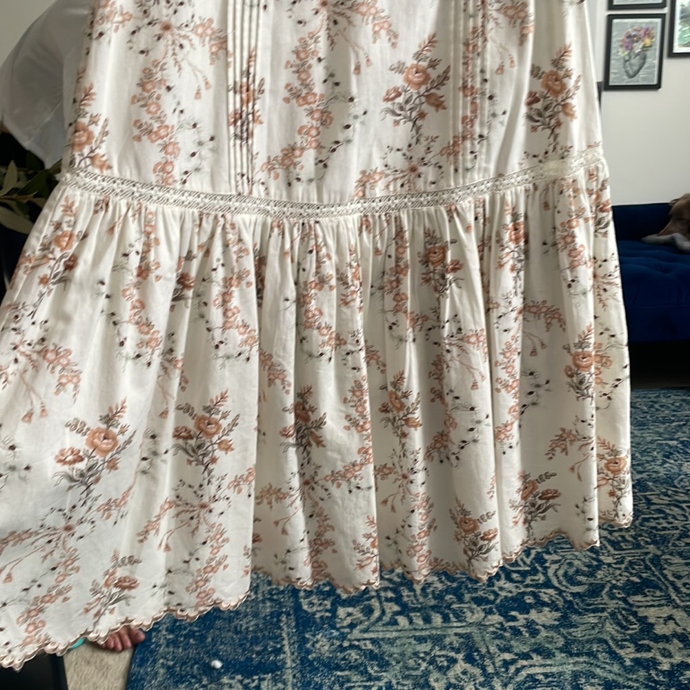LoveShackFancy Calluna Midi Dress in Amber Dust 2 NWT - Picture 9 of 12